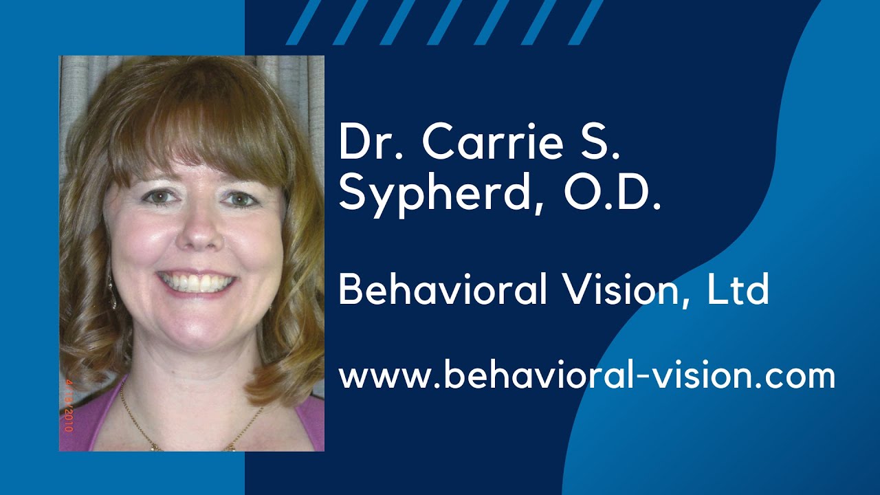 Dr Carrie Sypherd, OD with Behavioral Vision, talks about how vision effects vestibular conditions.