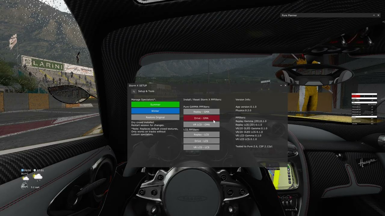 Assetto Corsa - How to Install StormX - Wet weather physics and visual calibration for CSP & Pure