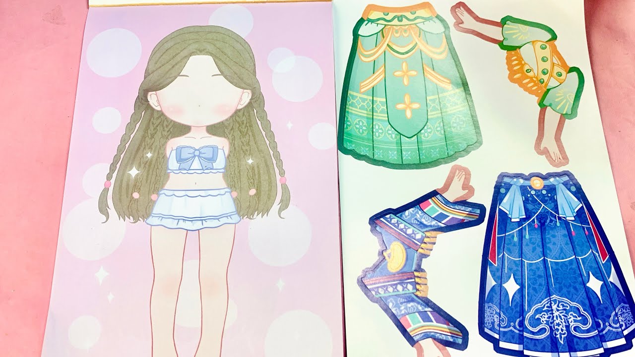 Dress Up Sticker Diy Asmr Makeup girls