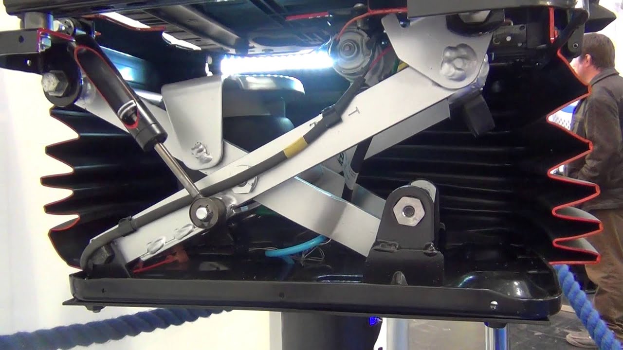 Bauma 2013, Munich. KAB's cut-away suspension mechanism