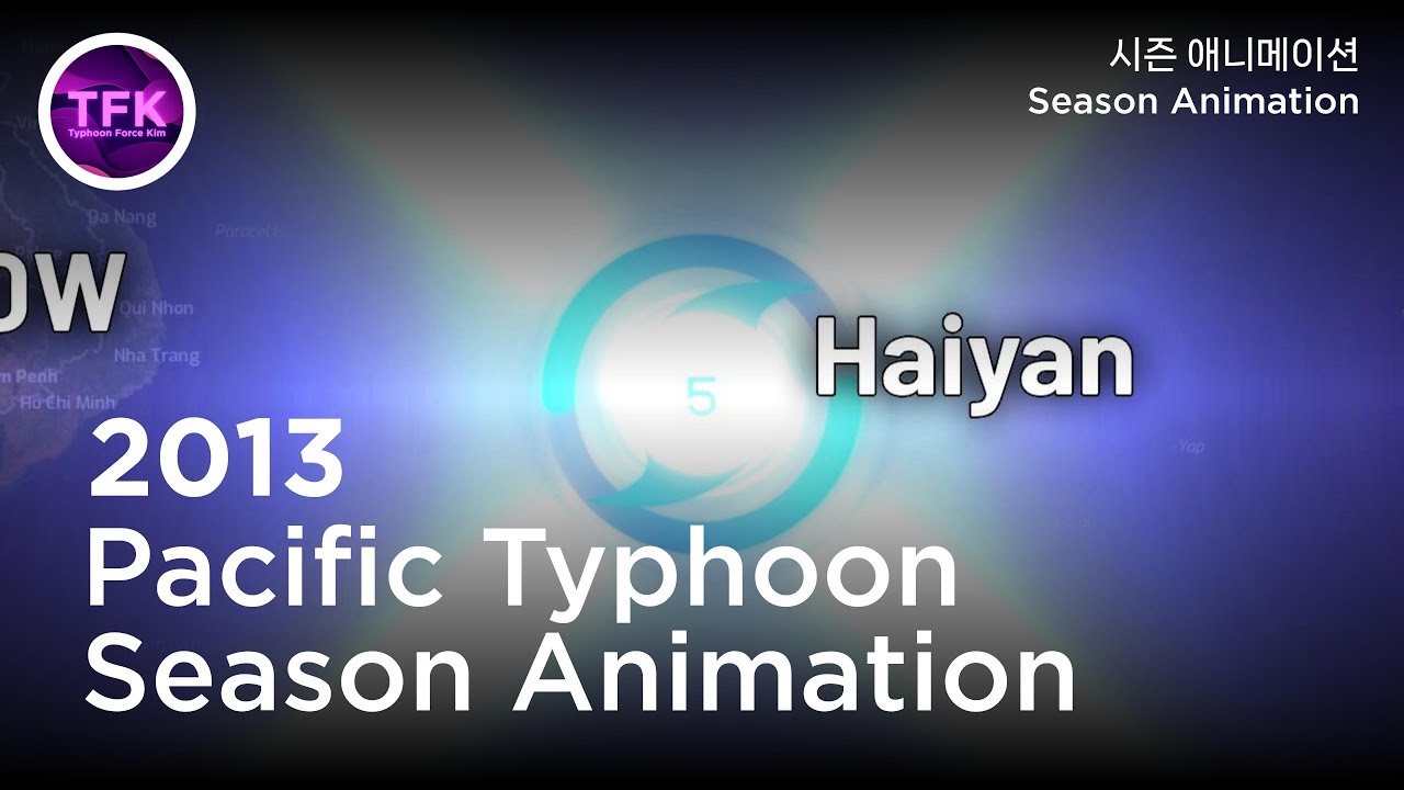 2013 Pacific Typhoon Season Animation
