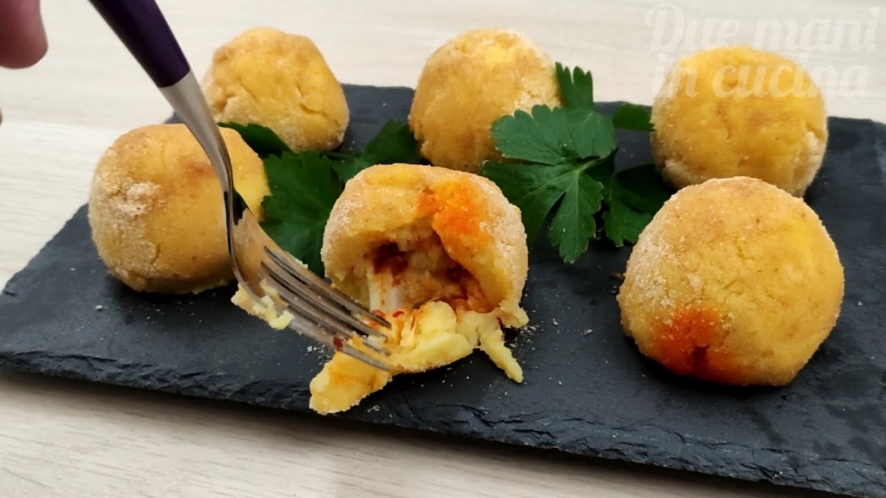 Arancini/Arancine di polenta con nduja e provola silana Picciriddu,Micro Urban Millennial Tupperware
