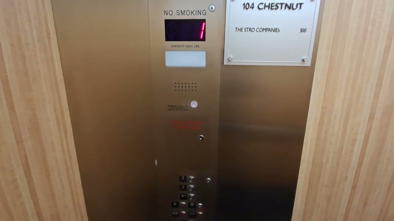 Modded Casper hydraulic elevator at 104 Chesnut, Ridgewood, NJ