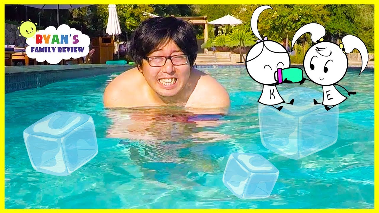 Swimming in Super COLD Water + FUNNY Cartoon Animated  NEW CHANNEL EK DOODLES