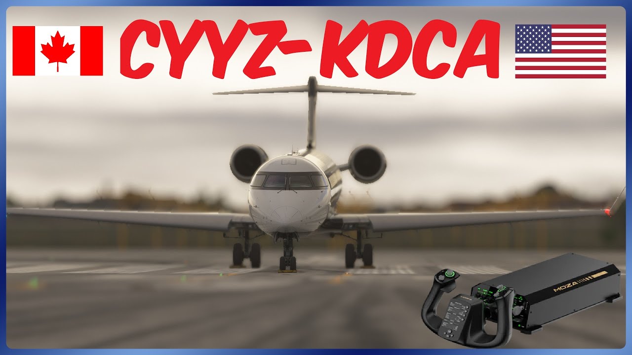 Real CRJ Pilot | MSFS | Aerosoft CRJ9 CYYZ-KDCA | Live Tutorial  #crj #vatsim #live  #msfs2024 #msfs