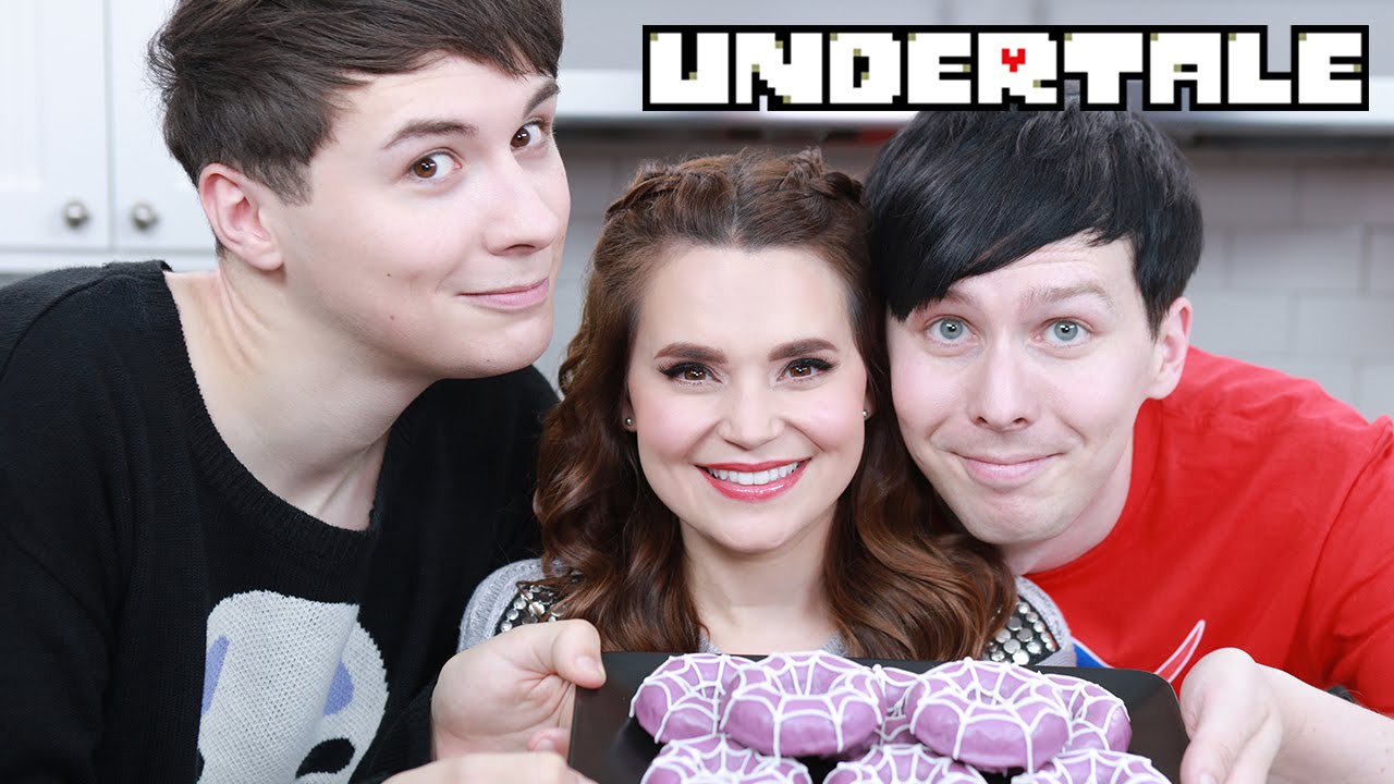 UNDERTALE SPIDER DONUTS ft Dan & Phil! - NERDY NUMMIES