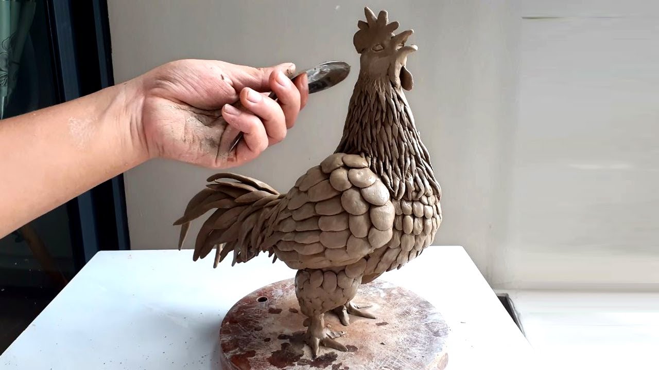 AMAZING Clay Chicken DIY - Sculpture Art You Can Do At Home