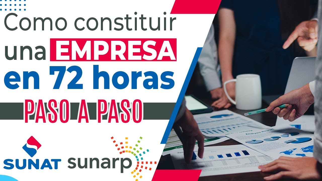 Como CONSTITUIR una  EMPRESA EN 72 HORAS | EIRL-SA-SAC-SRL| Paso a paso | SUNARP - SUNAT
