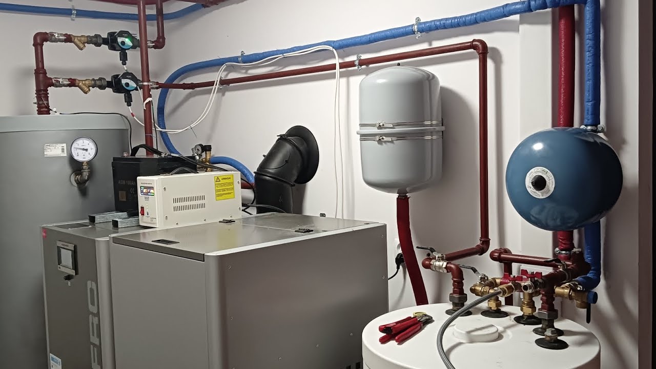 Montaż kotłowi na pellet z kotłem Defro Gamma 10kw #hydraulik #plumber #plumbing