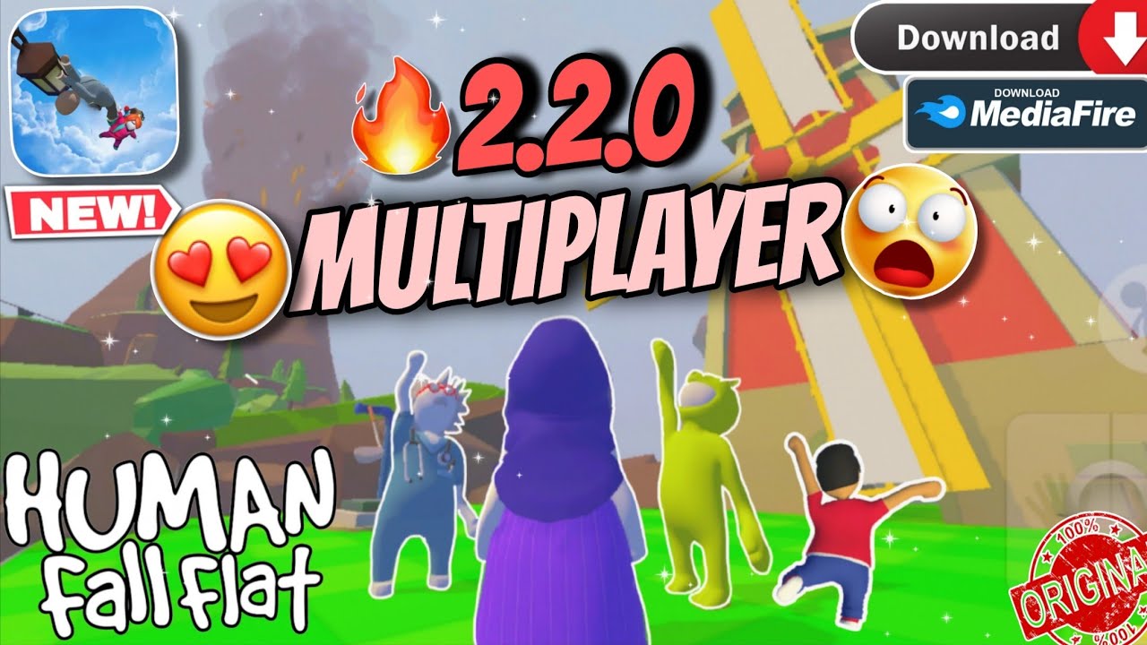 HUMAN FALL FLAT MULTIPLAYER WORKING 101% 🔥😍 ll LATEST MULTIPLAYER WORKING GAMEPLAY 😍✅ ll