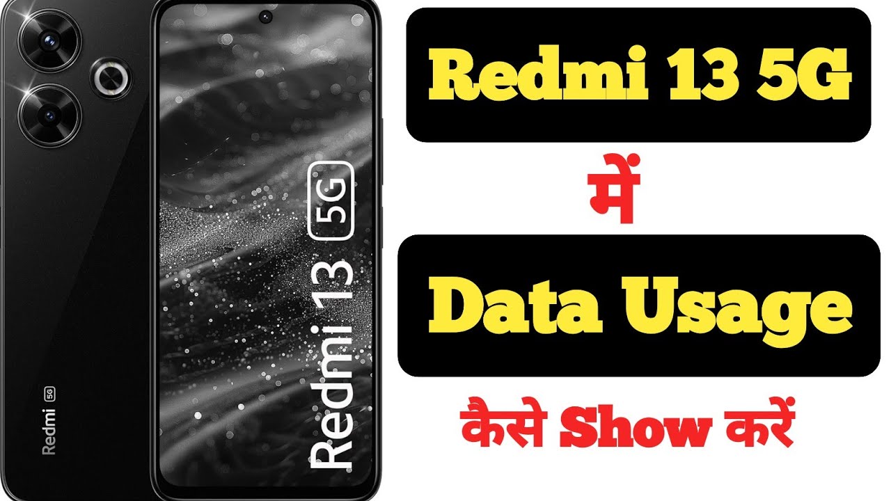 How to show data usage on Redmi 13 5G || Redmi 13 5G me data usage kaise show kare ||