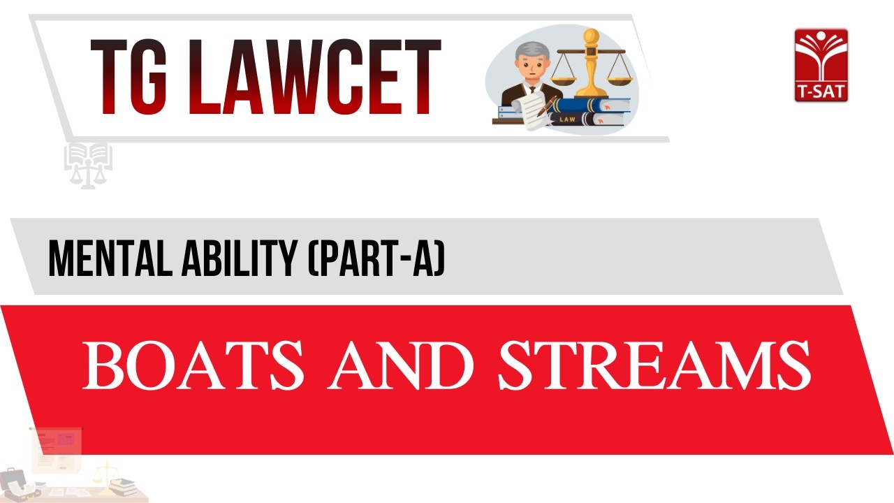 TG LAWCET | Mental Ability (Part-A): Arithmetic - Boats And Streams | T-SAT