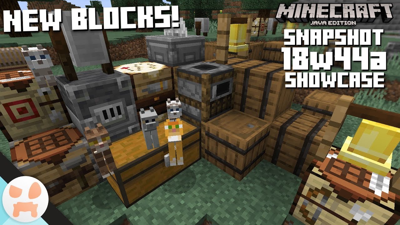 10 NEW BLOCKS AND CATS! | 18w44a Snapshot Features & Changes - Minecraft 1.14