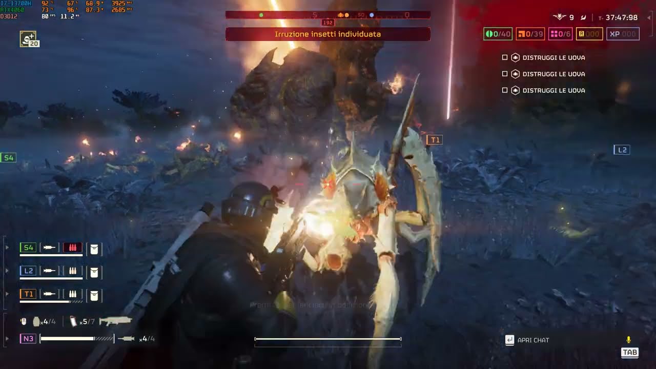 I7-13700H + RTX 4060 Laptop || HELLDIVERS 2 || 1080P Ultra + Render Scale Quality