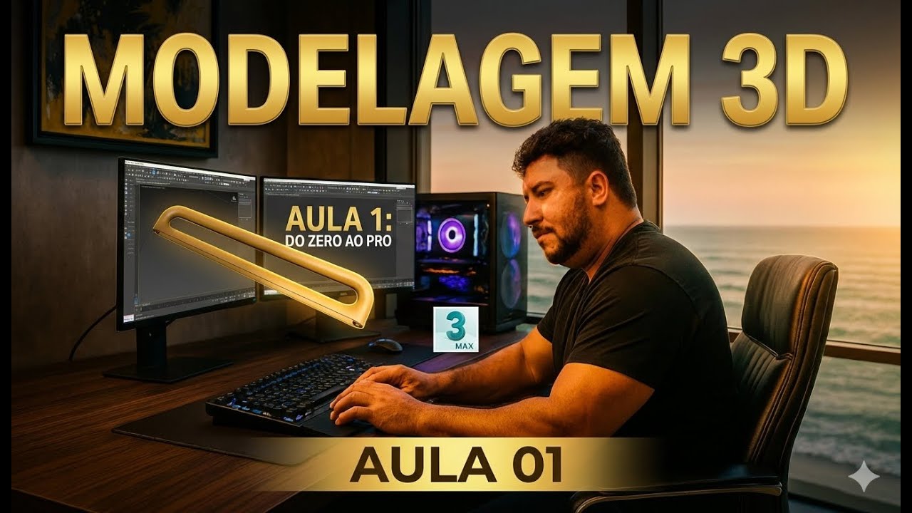 Crie Sua Primeira Peça em 3D Hoje! Passo a Passo (Aula 01 para Iniciantes)