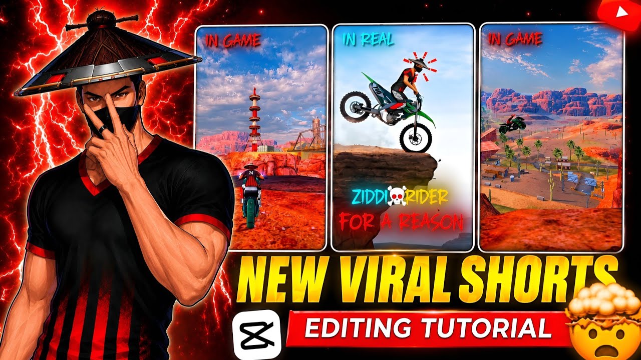 Free Fire In Real Vs In Game Viral Shorts Edit Tutorial 🔥😱@ZIDDI-2.0 