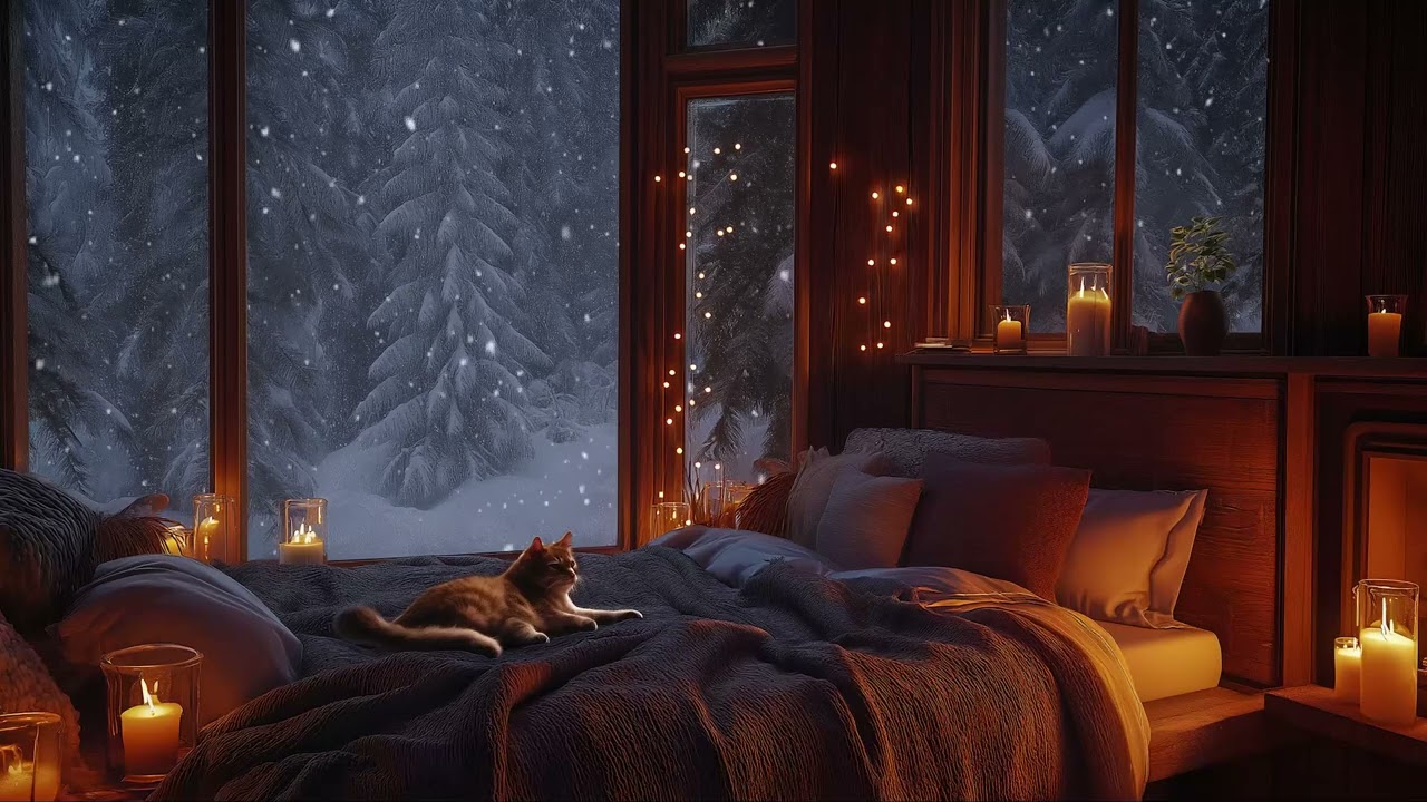 Soothing Fire and Gentle Wind for a Peaceful Night’s Sleep