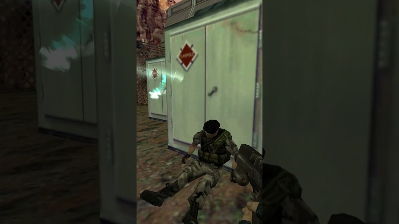 Nostalgia moment, first pistol in OP4 #halflife #nostalgia #gaming #memes #npc #retro #shorts
