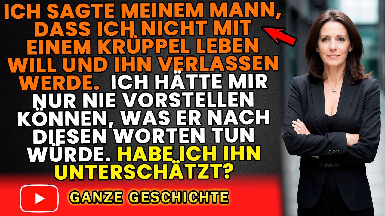 Meinen behinderten Mann verlassen: Die schockierende Wahrheit über meine Entscheidung.