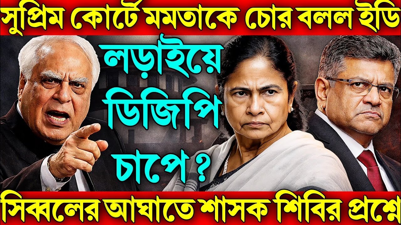 সুপ্রিম কোর্টে মমতাকে চোর বলল ED! কপিল সিব্বলের আঘাতে ক্ষমতার কেন্দ্রে প্রশ্ন? DGP বরখাস্ত দাবি!