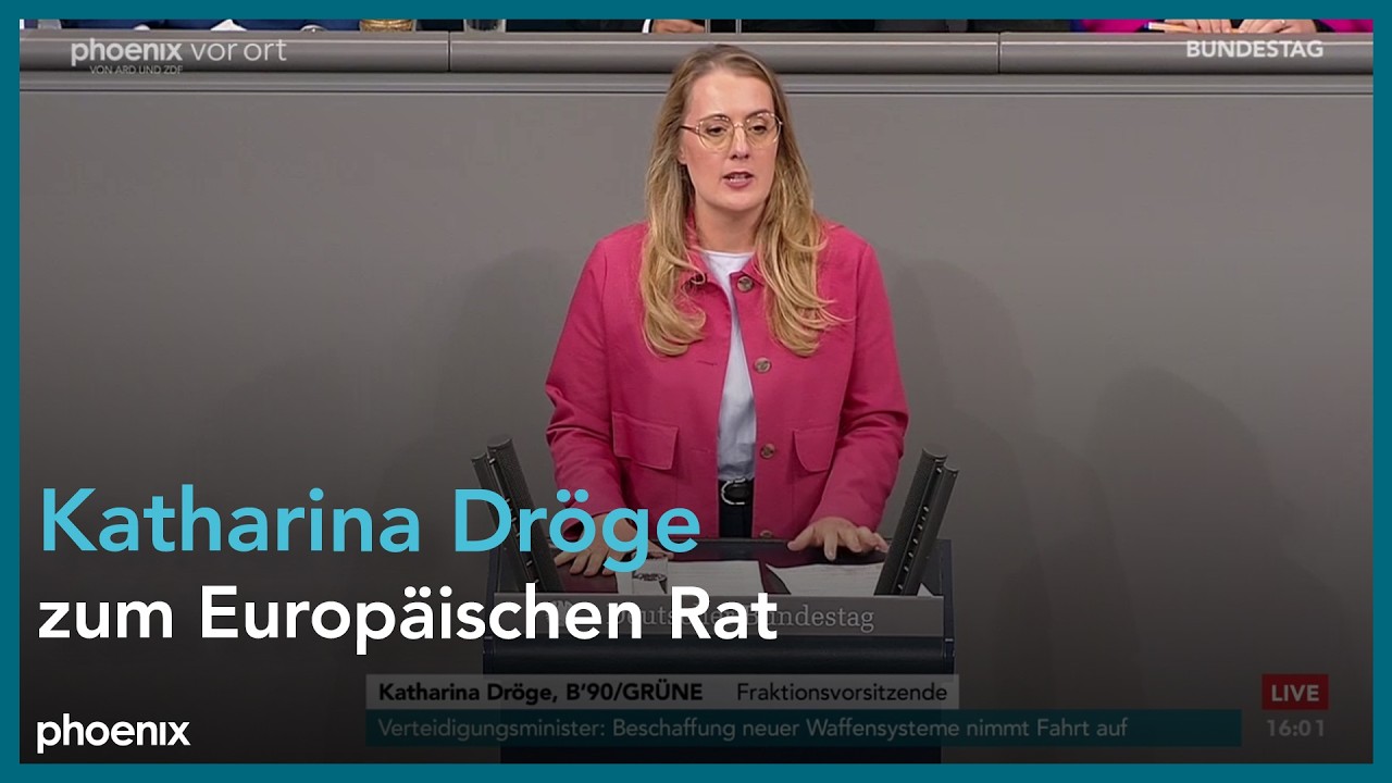 Katharina Dr&ouml;ge zur Regierungserkl&auml;rung von Friedrich Merz zum Europ&auml;ischen Rat am 17.12.25