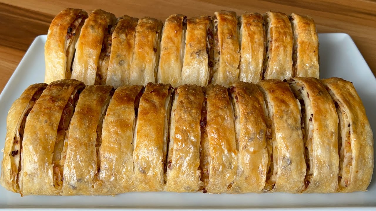 YEMELERE DOYUM OLMAYAN❗️İNANILMAZ LEZZETLİ❗️PATATESLİ KIYMALI RULO BÖREK TARİFİ 👌💯