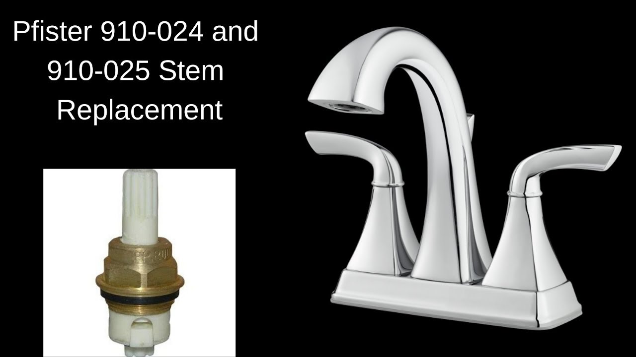 How To Replace A Pfister Faucet Stem 910-024 & 910-025