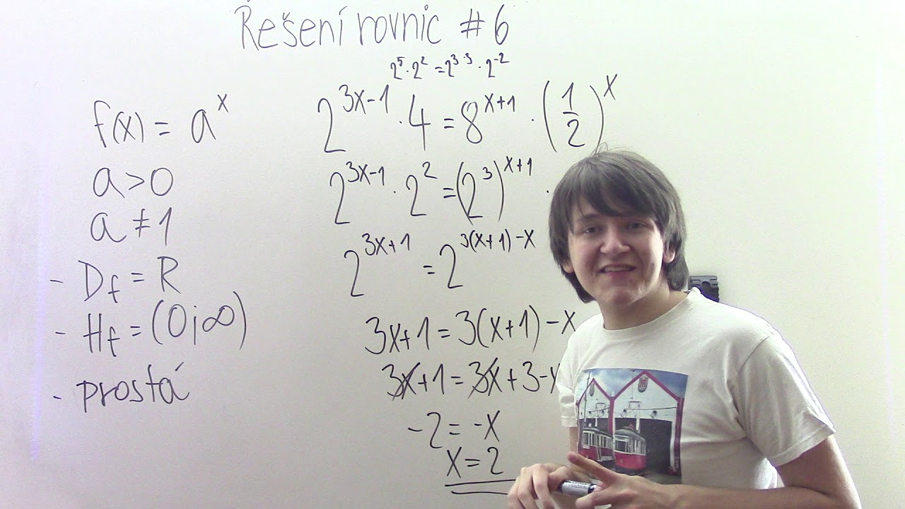 Řešení rovnic #6 - Exponenciální rovnice