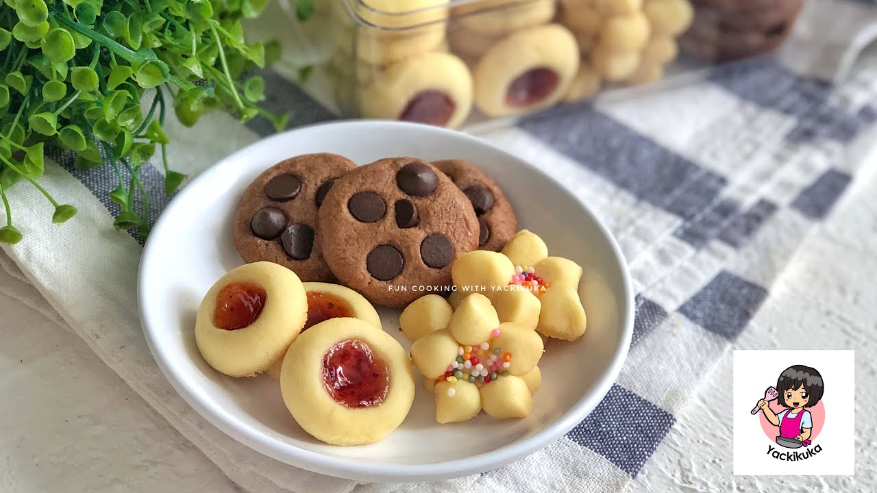 4 bahan! Cookies Teflon Ekonomis * Simple No Oven Cookies