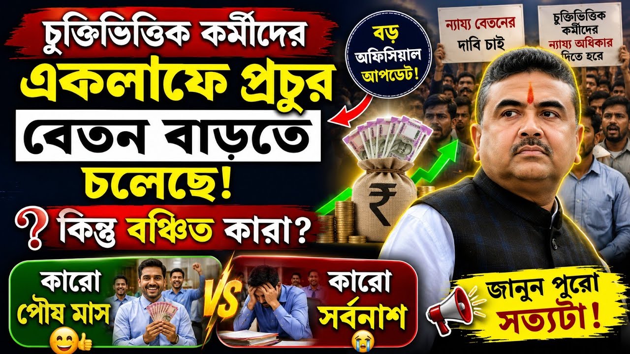 WB Contractual Workers Salary Hike 2026 😲 Whose Salary Is Increasing?