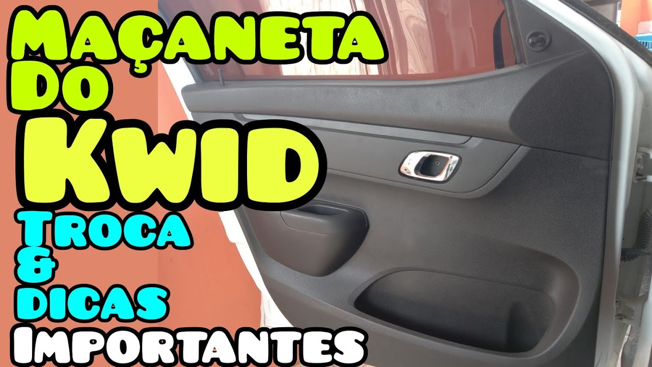 Maçaneta interna do kwid (troca e dicas importantes)@comMarcioMenezes