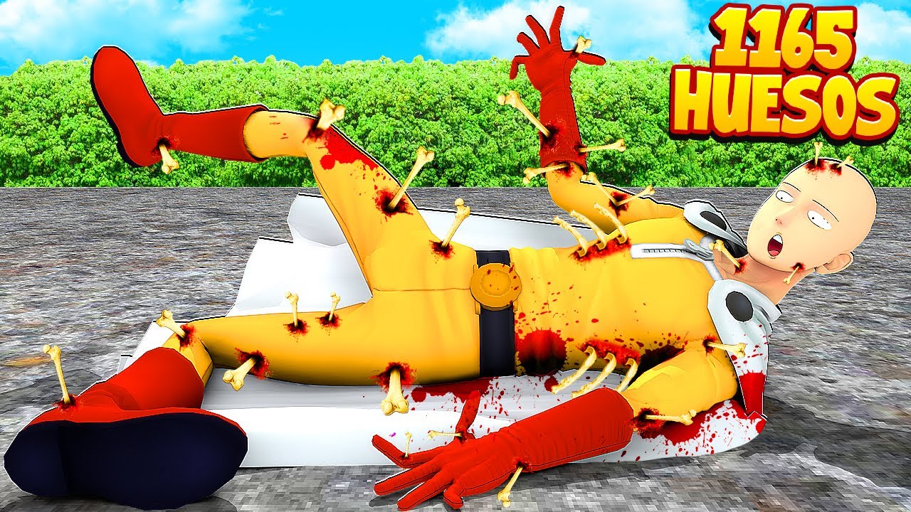 ROMPIENDO TODOS LOS HUESOS DE SAITAMA EN GTA 5 !! (Increible)