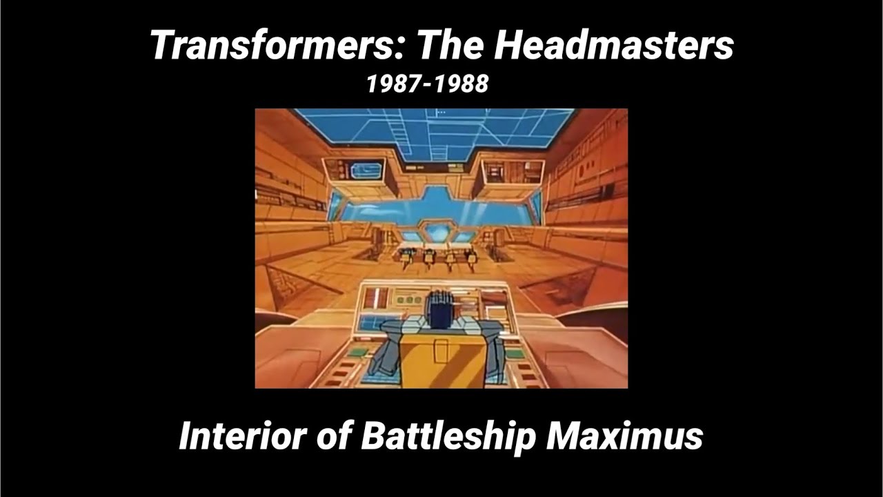 Interior of Battleship Maximus. Fortress Maximus. Transformers The Headmasters.
