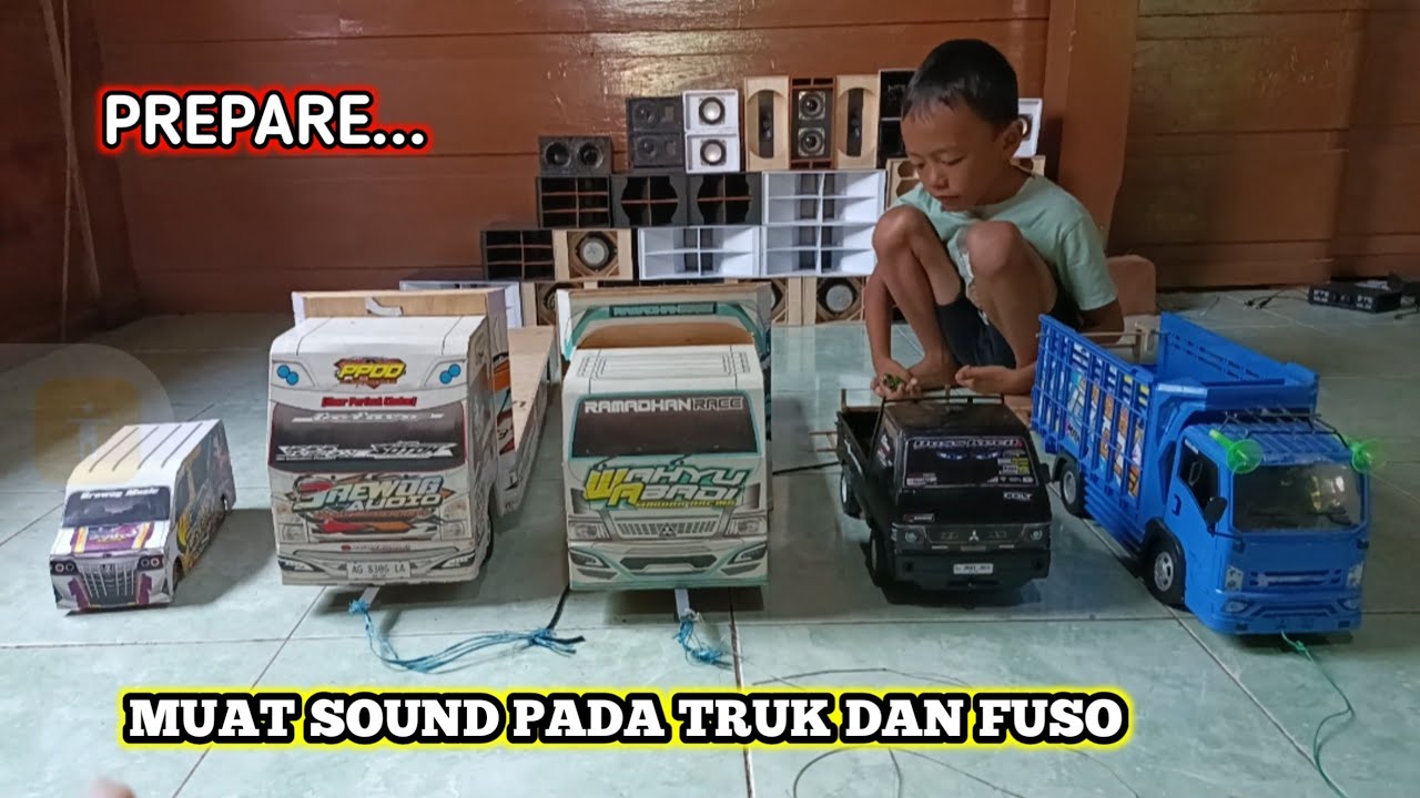 SEMUA FUSO SIAP BATTLE‼️MUAT SEMUA SOUND PADA TRUK DAN FUSO#miniatur#miniatur #brewogaudio