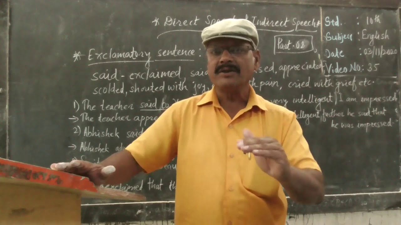 Direct  & Indirect Speech Part 08