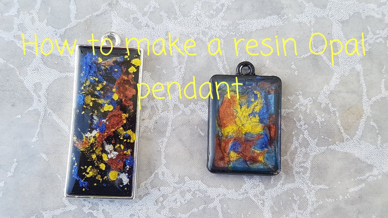 How to make a Resin Opal Pendant