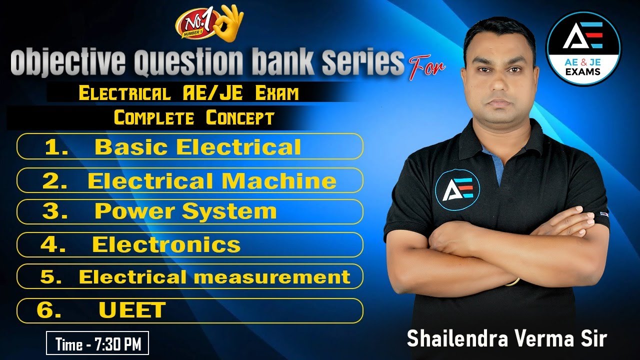 #10 | Objective Question Bank Series | Electrical AE JE Exam with Complete Concept by Shailendra Sir