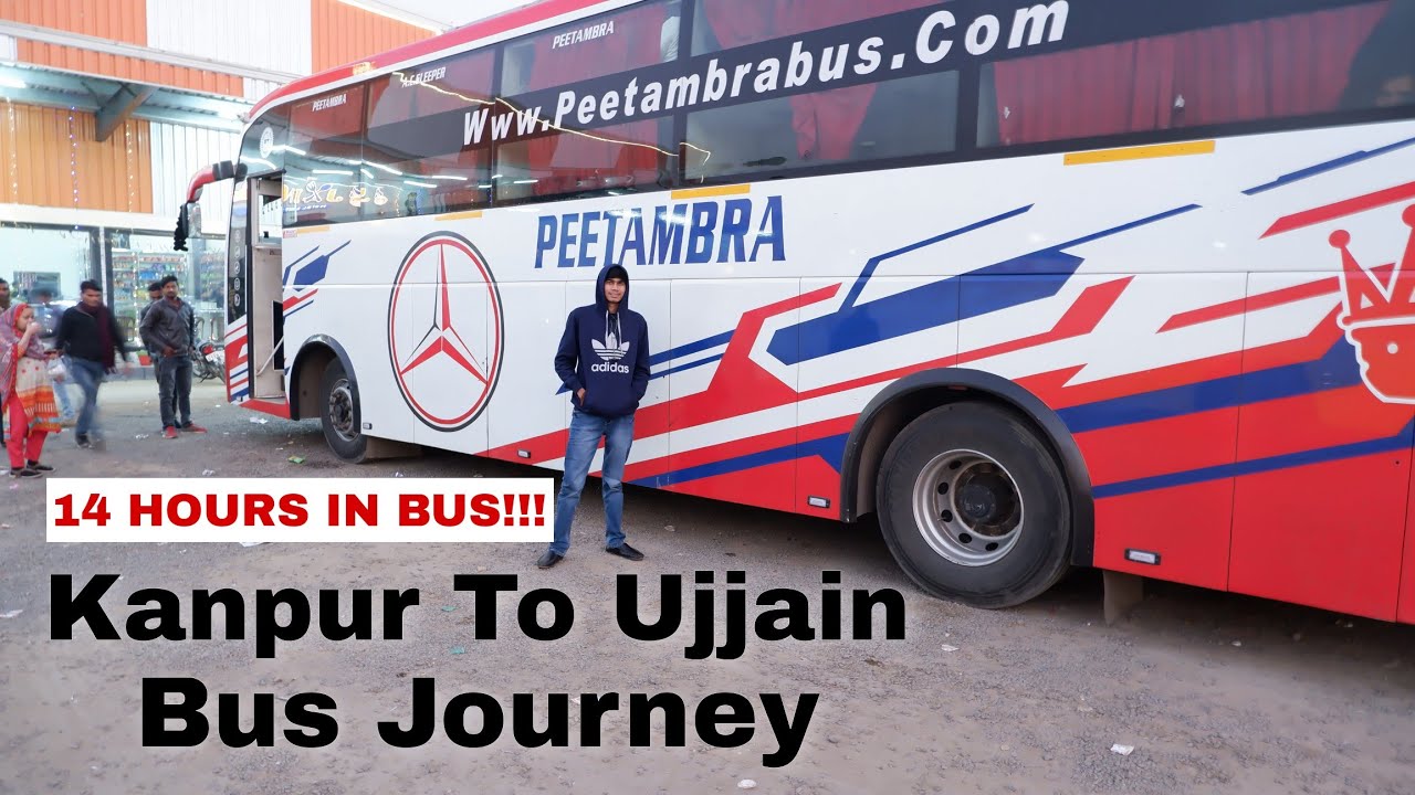 14 HOURS In Bus, Kanpur To Ujjain 💯❤ | कानपुर से उज्जैन | Vlogon With AK