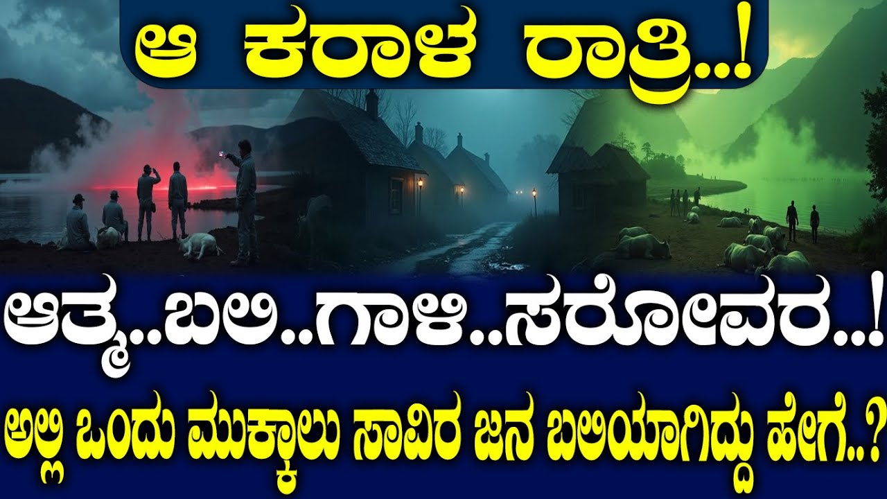 ಆ ಕರಾಳ ರಾತ್ರಿ..! ಆತ್ಮ..ಬಲಿ..ಗಾಳಿ..ಸರೋವರ..! ಅಲ್ಲಿ ಒಂದು ಮುಕ್ಕಾಲು ಸಾವಿರ ಜನ ಬಲಿಯಾಗಿದ್ದು ಹೇಗೆ..?