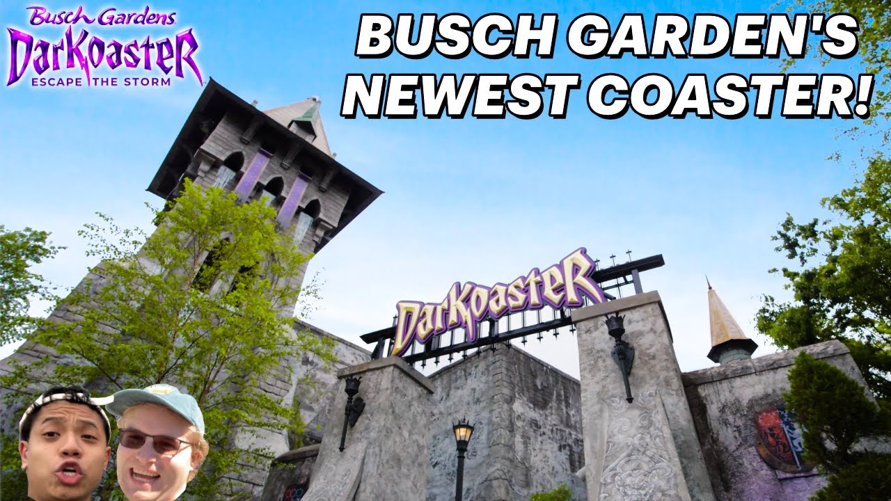 Idioci z kolejek g&oacute;rskich jadą DarKoasterem! - najnowszy rollercoaster w Busch Garden! - vlog z D...