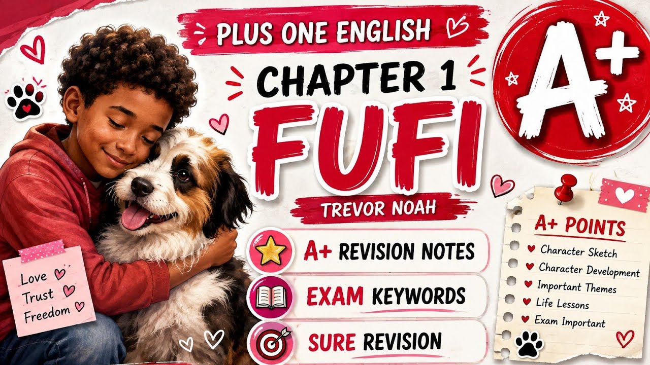 🔥 Plus One English Chapter 1 | Fufi | A+ Revision Notes & Exam Keywords | 2027 Board Exam