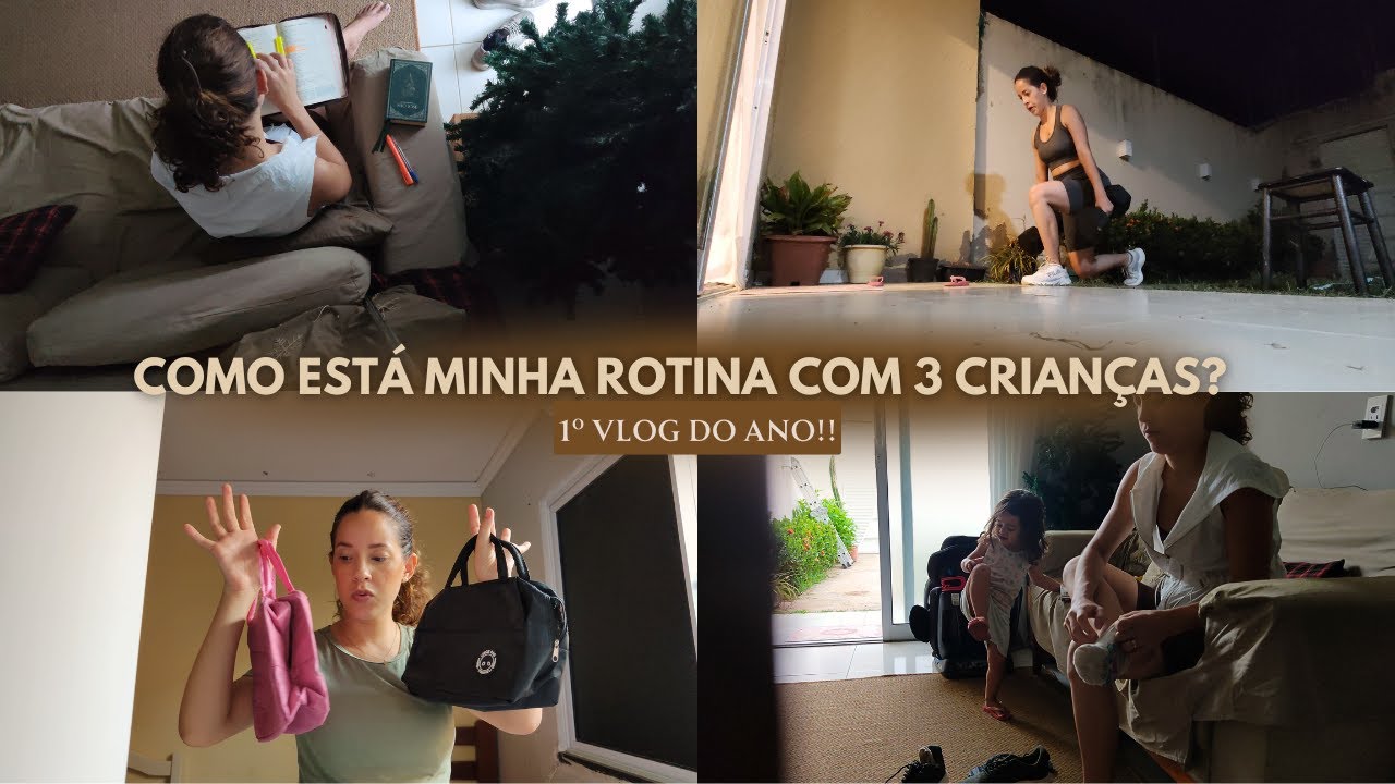 1° Vlog do ano + como está a rotina com 3 crianças