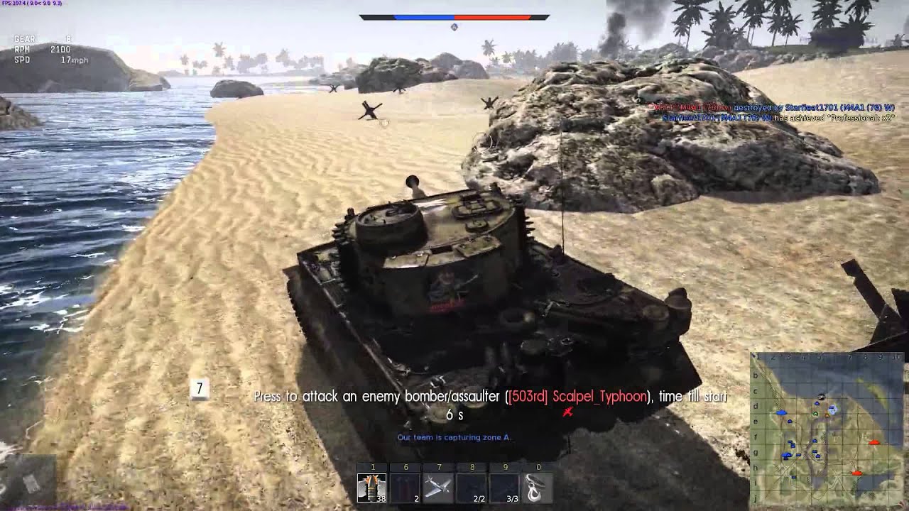War Thunder - one shot by KV-2
