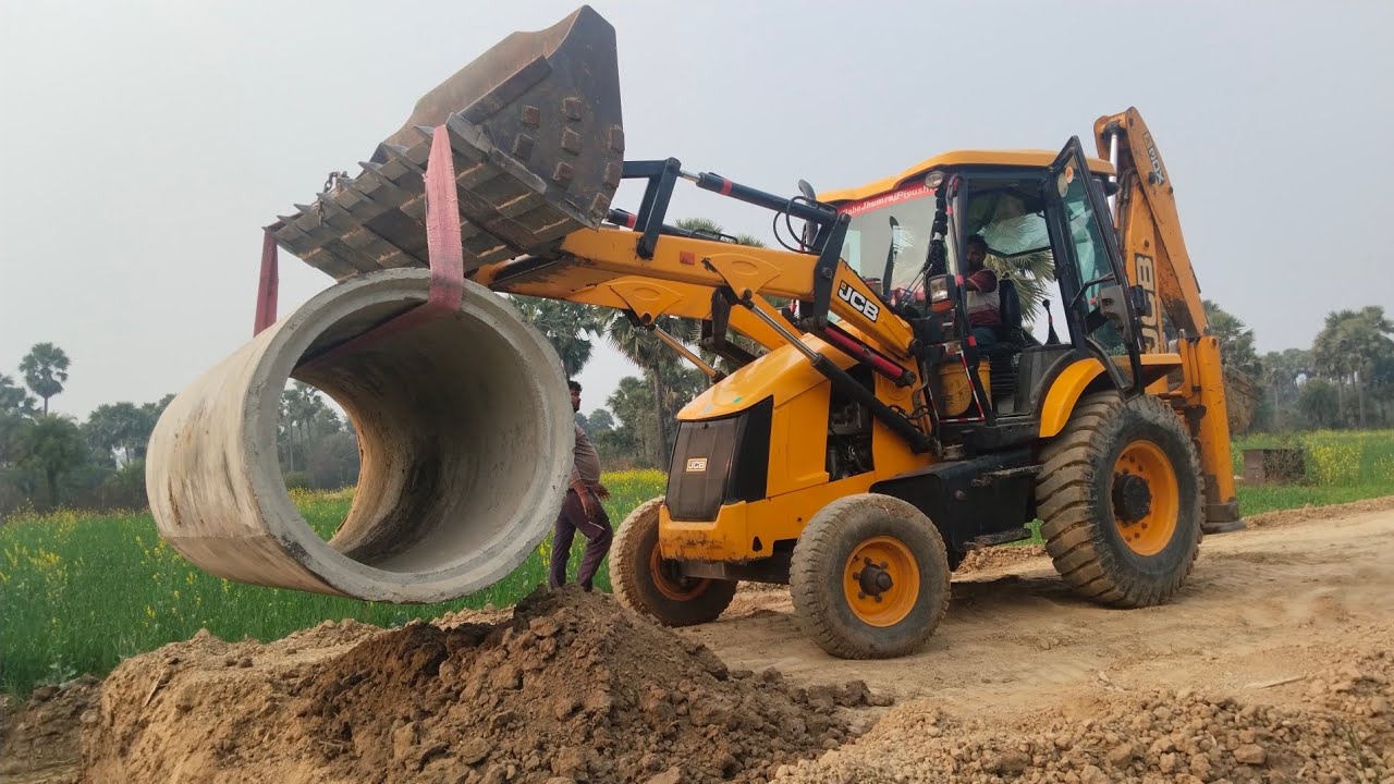JCB Driver Life 🥰 न्यू सड़क निर्माण 🔥नाला लोडिंग Part - 2 #yfacts #tranding #videos 