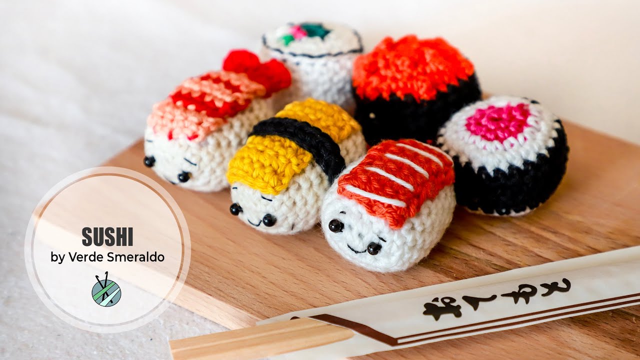 Uncinetto Amigurumi: Sushi Nigiri - How to make Sushi Nigiri