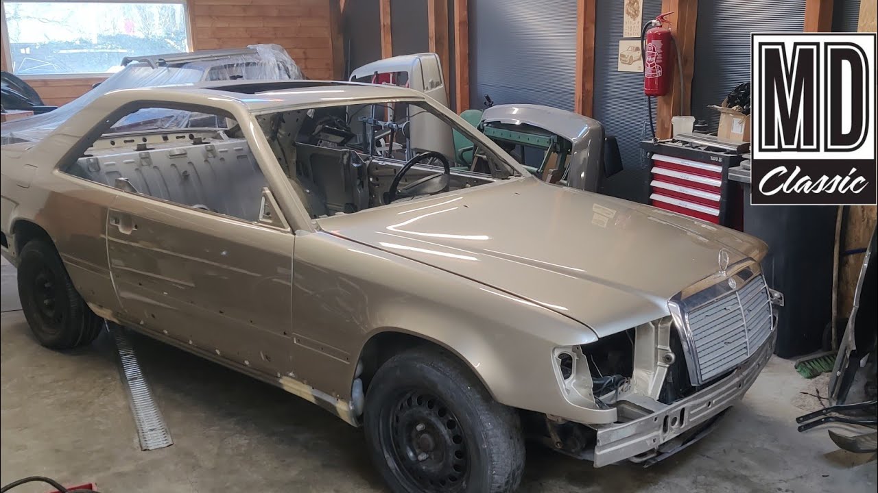 Mercedes 124 300 CE odebrany z lakierowania