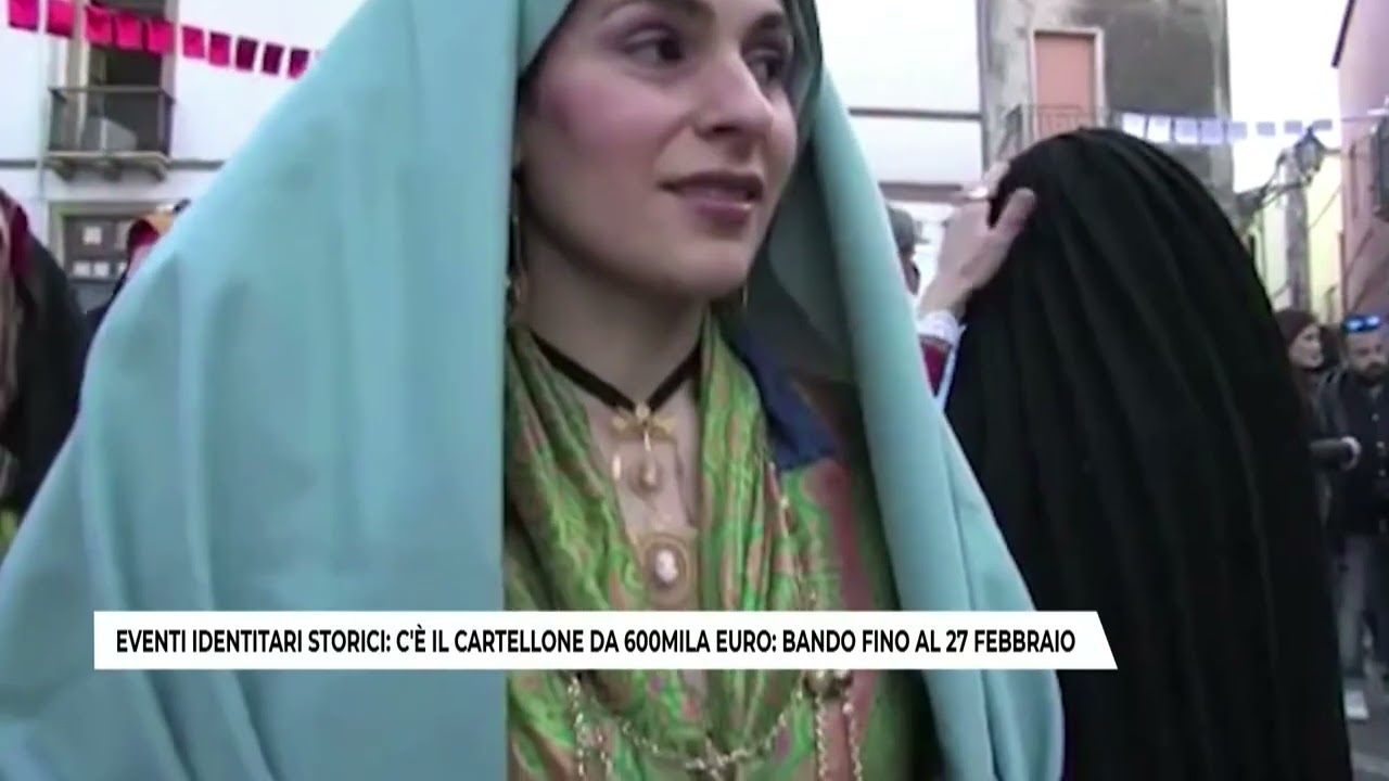 EVENTI IDENTITARI STORICI: C'È IL CARTELLONE DA 600MILA EURO: BANDO FINO AL 27 FEBBRAIO