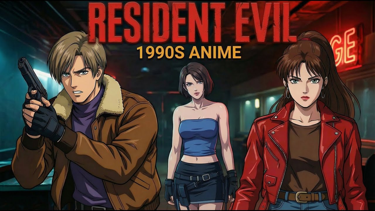 Трейлер Resident Evil 1-4 Ai Saga — в стиле аниме 1990-х годов