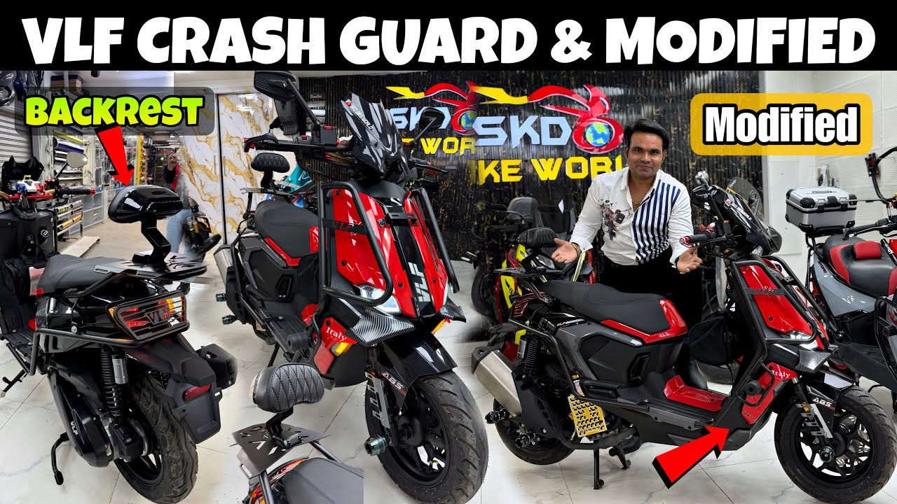 VLF Mobster Crash Guard | Top rack | Backrest | VLF modifications | India First 