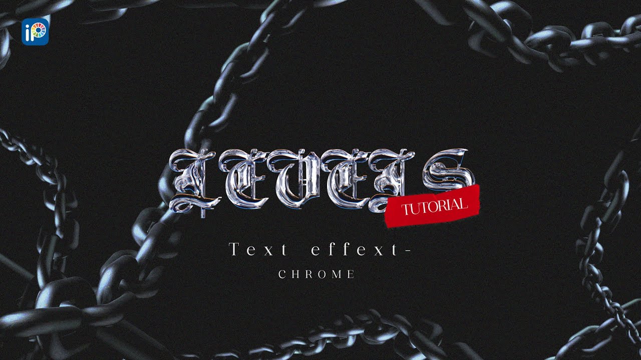 Chrome Text Effect on Android | ibisPaint X tutorial